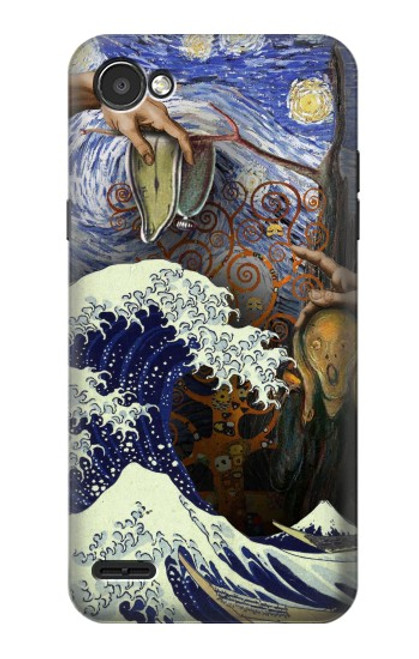 S3851 World of Art Van Gogh Hokusai Da Vinci Funda Carcasa Case para LG Q6