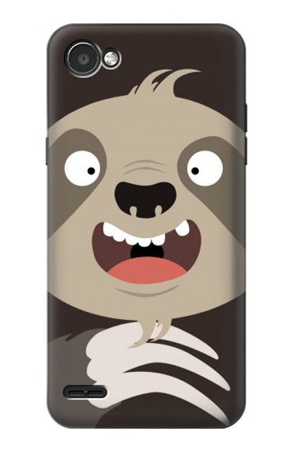 S3855 Sloth Face Cartoon Funda Carcasa Case para LG Q6