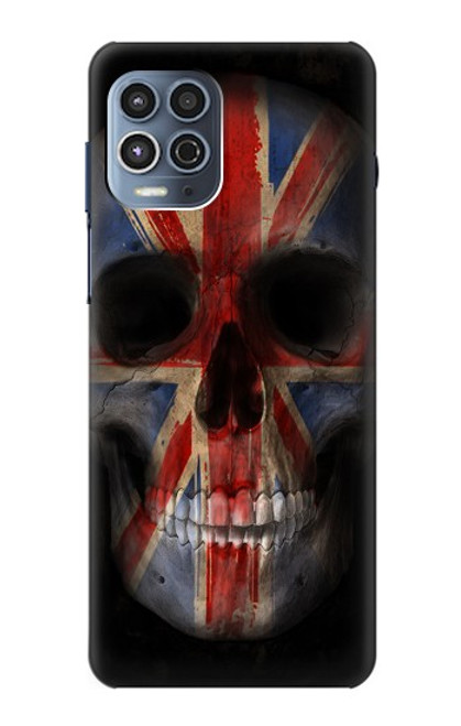 S3848 United Kingdom Flag Skull Funda Carcasa Case para Motorola Moto G100
