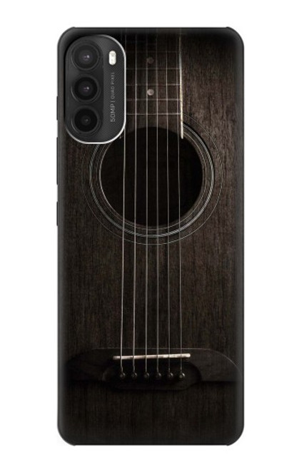 S3834 Old Woods Black Guitar Funda Carcasa Case para Motorola Moto G71 5G
