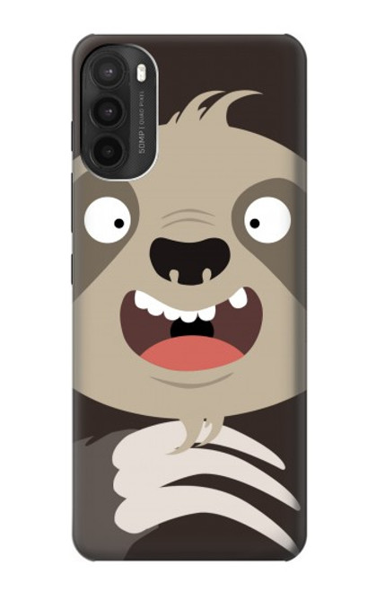 S3855 Sloth Face Cartoon Funda Carcasa Case para Motorola Moto G71 5G