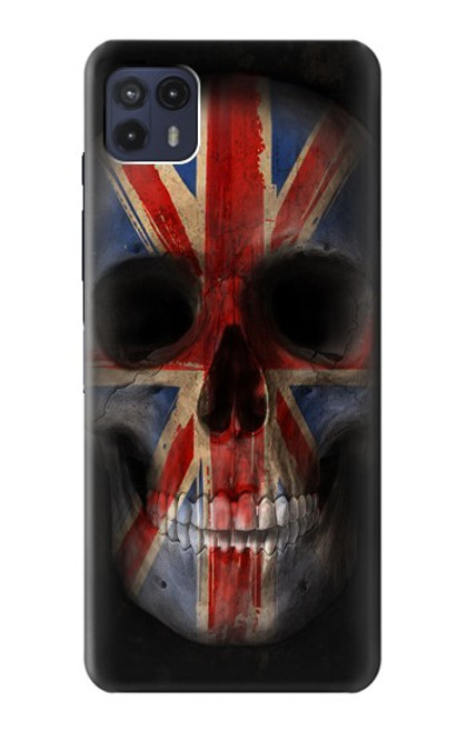 S3848 United Kingdom Flag Skull Funda Carcasa Case para Motorola Moto G50 5G