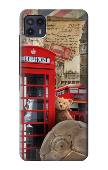 S3856 Vintage London British Funda Carcasa Case para Motorola Moto G50 5G