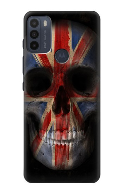 S3848 United Kingdom Flag Skull Funda Carcasa Case para Motorola Moto G50