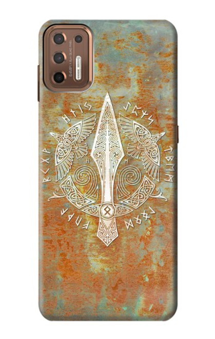 S3827 Gungnir Spear of Odin Norse Viking Symbol Funda Carcasa Case para Motorola Moto G9 Plus