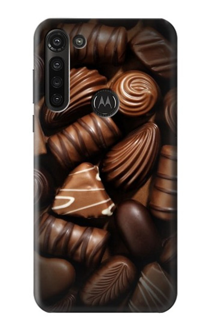 S3840 Dark Chocolate Milk Chocolate Lovers Funda Carcasa Case para Motorola Moto G8 Power