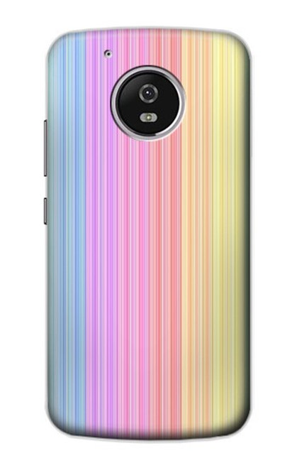 S3849 Colorful Vertical Colors Funda Carcasa Case para Motorola Moto G5