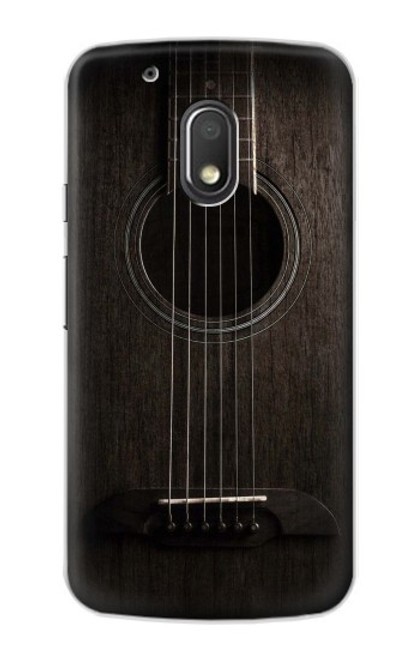 S3834 Old Woods Black Guitar Funda Carcasa Case para Motorola Moto G4 Play