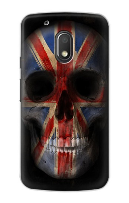 S3848 United Kingdom Flag Skull Funda Carcasa Case para Motorola Moto G4 Play