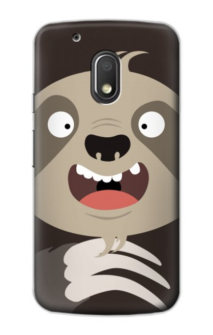 S3855 Sloth Face Cartoon Funda Carcasa Case para Motorola Moto G4 Play