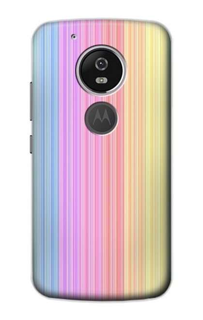 S3849 Colorful Vertical Colors Funda Carcasa Case para Motorola Moto G6 Play, Moto G6 Forge, Moto E5
