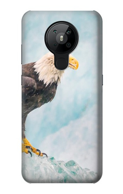 S3843 Bald Eagle On Ice Funda Carcasa Case para Nokia 5.3