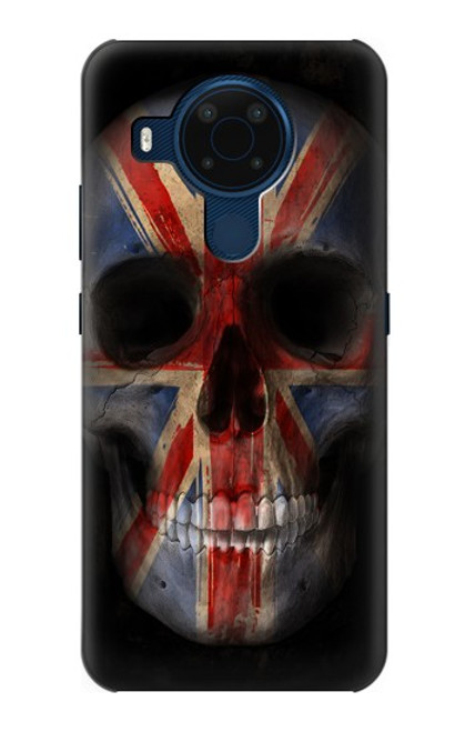 S3848 United Kingdom Flag Skull Funda Carcasa Case para Nokia 5.4