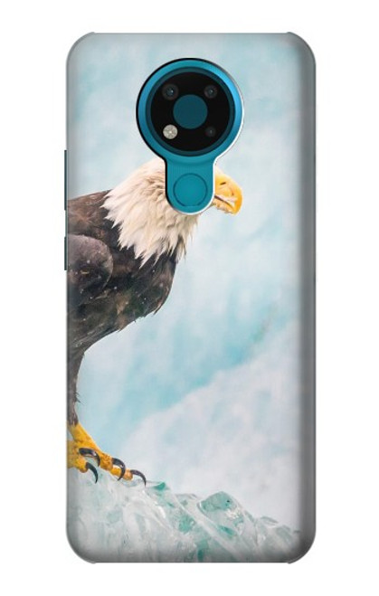 S3843 Bald Eagle On Ice Funda Carcasa Case para Nokia 3.4