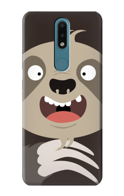 S3855 Sloth Face Cartoon Funda Carcasa Case para Nokia 2.4