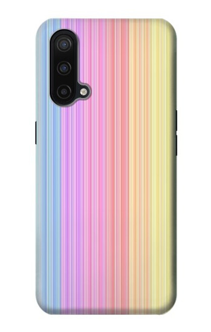 S3849 Colorful Vertical Colors Funda Carcasa Case para OnePlus Nord CE 5G