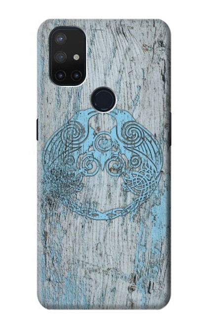 S3829 Huginn And Muninn Twin Ravens Norse Funda Carcasa Case para OnePlus Nord N10 5G