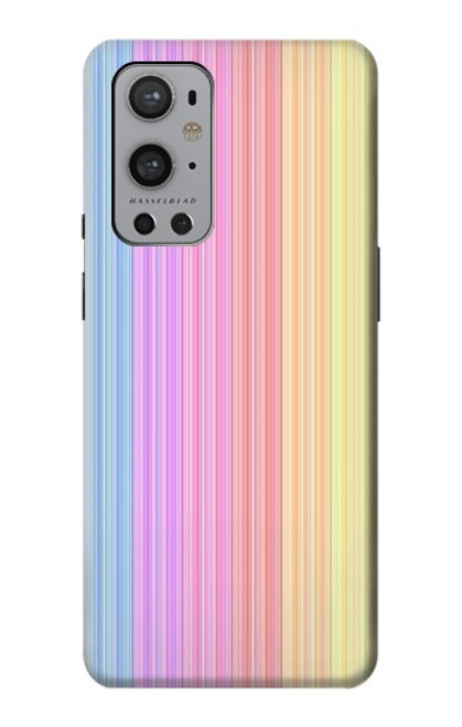 S3849 Colorful Vertical Colors Funda Carcasa Case para OnePlus 9 Pro