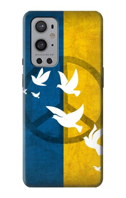S3857 Peace Dove Ukraine Flag Funda Carcasa Case para OnePlus 9 Pro
