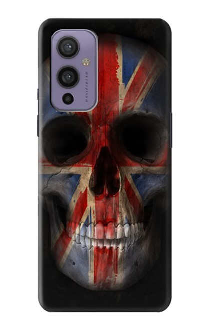 S3848 United Kingdom Flag Skull Funda Carcasa Case para OnePlus 9