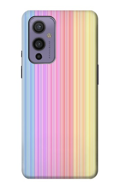 S3849 Colorful Vertical Colors Funda Carcasa Case para OnePlus 9