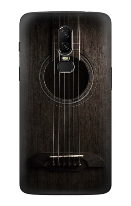 S3834 Old Woods Black Guitar Funda Carcasa Case para OnePlus 6