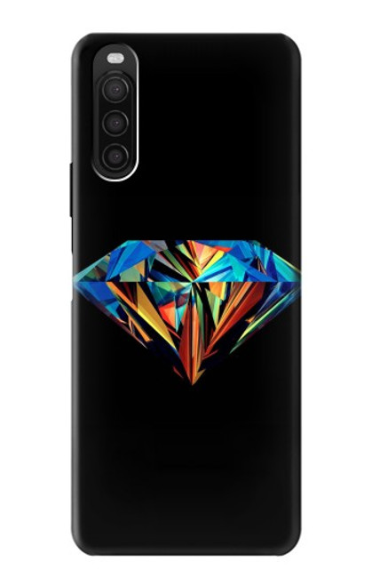 S3842 Abstract Colorful Diamond Funda Carcasa Case para Sony Xperia 10 III