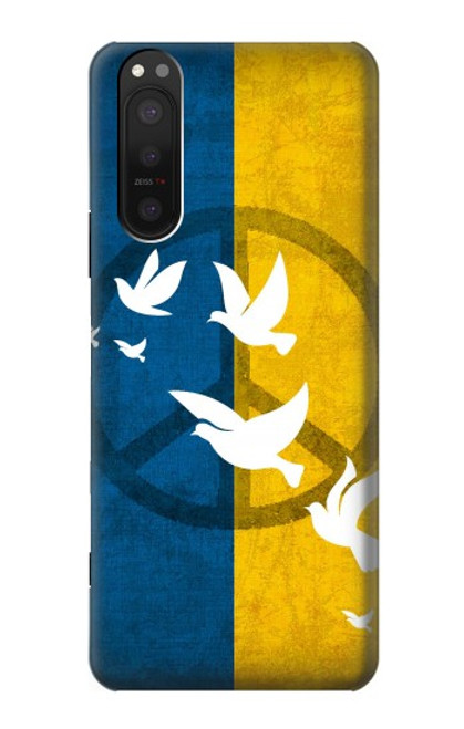 S3857 Peace Dove Ukraine Flag Funda Carcasa Case para Sony Xperia 5 II