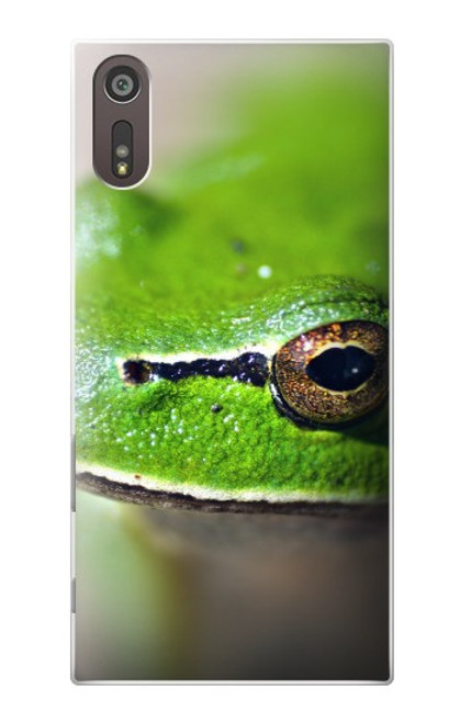 S3845 Green frog Funda Carcasa Case para Sony Xperia XZ