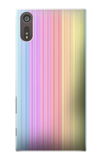 S3849 Colorful Vertical Colors Funda Carcasa Case para Sony Xperia XZ