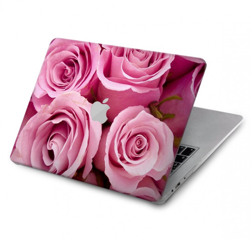 S2943 Pink Rose Funda Carcasa Case para MacBook Pro 14 M1,M2,M3 (2021,2023) - A2442, A2779, A2992, A2918