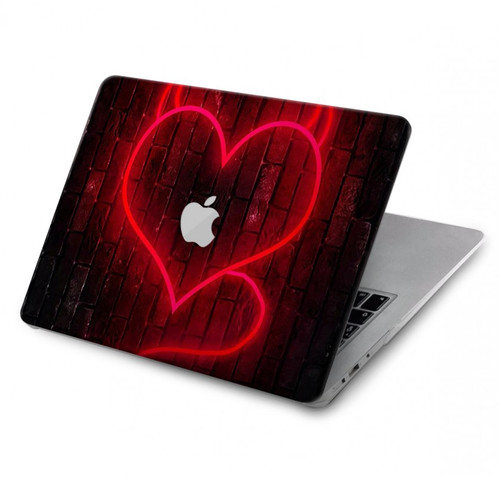 S3682 Devil Heart Funda Carcasa Case para MacBook Pro 16 M1,M2 (2021,2023) - A2485, A2780