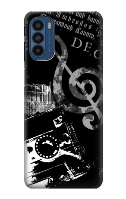 S3197 Music Cassette Note Funda Carcasa Case para Motorola Moto G41