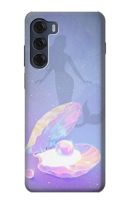 S3823 Beauty Pearl Mermaid Funda Carcasa Case para Motorola Moto G200 5G