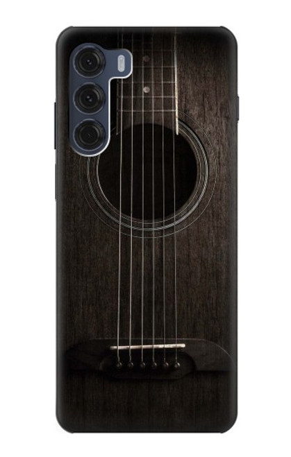 S3834 Old Woods Black Guitar Funda Carcasa Case para Motorola Moto G200 5G