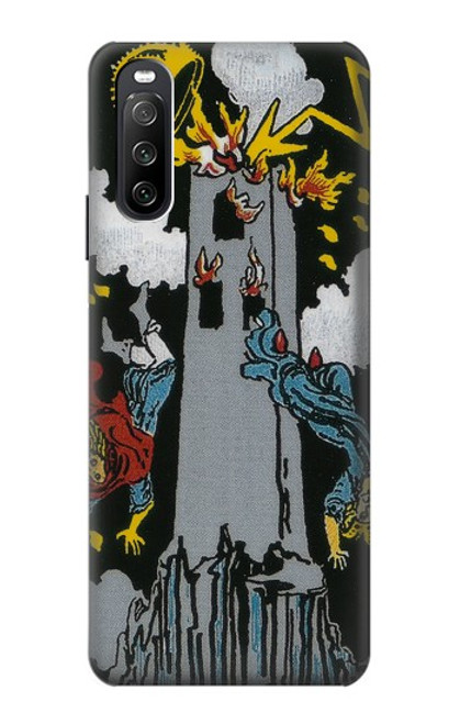 S3745 Tarot Card The Tower Funda Carcasa Case para Sony Xperia 10 III Lite