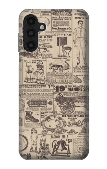 S3819 Retro Vintage Paper Funda Carcasa Case para Samsung Galaxy A13 4G