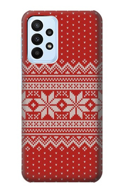 S3384 Winter Seamless Knitting Pattern Funda Carcasa Case para Samsung Galaxy A23