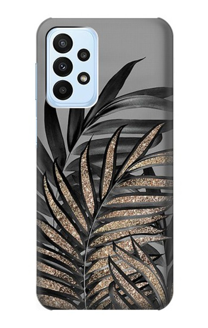 S3692 Gray Black Palm Leaves Funda Carcasa Case para Samsung Galaxy A23