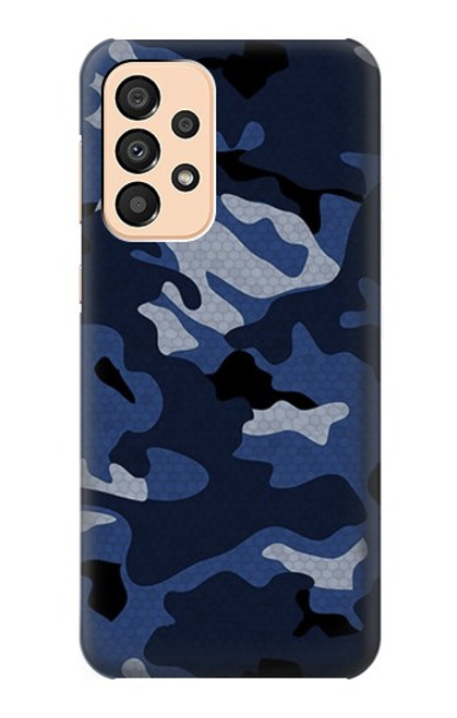 S2959 Navy Blue Camo Camouflage Funda Carcasa Case para Samsung Galaxy A33 5G