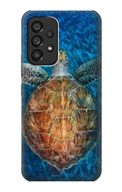 S1249 Blue Sea Turtle Funda Carcasa Case para Samsung Galaxy A53 5G