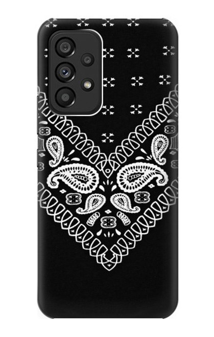 S3363 Bandana Black Pattern Funda Carcasa Case para Samsung Galaxy A53 5G