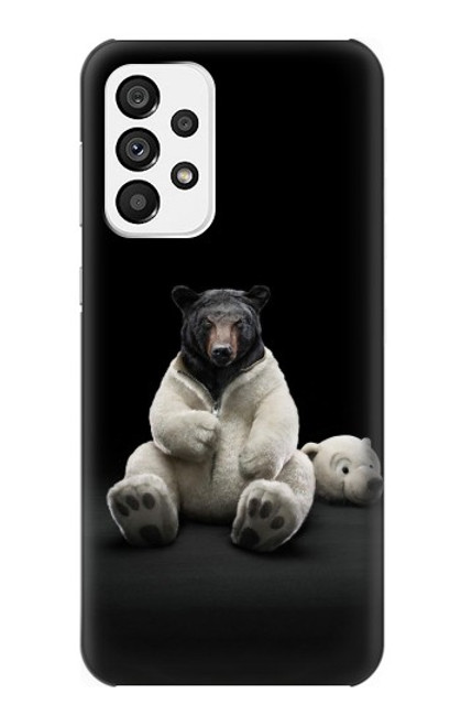 S0878 Black Bear Funda Carcasa Case para Samsung Galaxy A73 5G