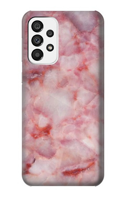 S2843 Pink Marble Texture Funda Carcasa Case para Samsung Galaxy A73 5G