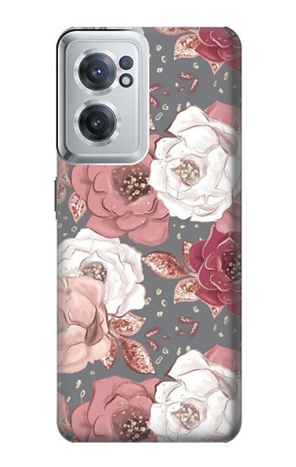 S3716 Rose Floral Pattern Funda Carcasa Case para OnePlus Nord CE 2 5G