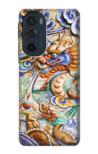 S2584 Traditional Chinese Dragon Art Funda Carcasa Case para Motorola Edge 30 Pro