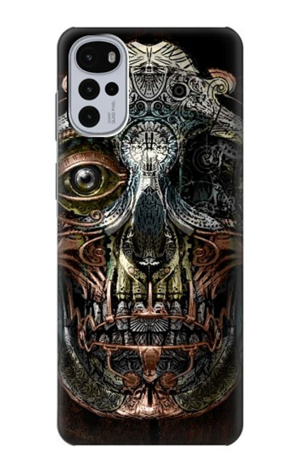 S1685 Steampunk Skull Head Funda Carcasa Case para Motorola Moto G22