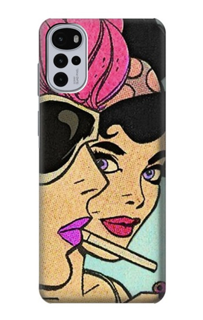 S3171 Girls Pop Art Funda Carcasa Case para Motorola Moto G22