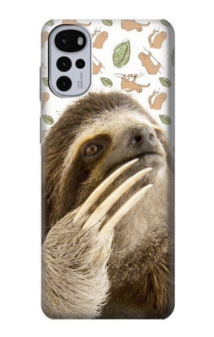 S3559 Sloth Pattern Funda Carcasa Case para Motorola Moto G22