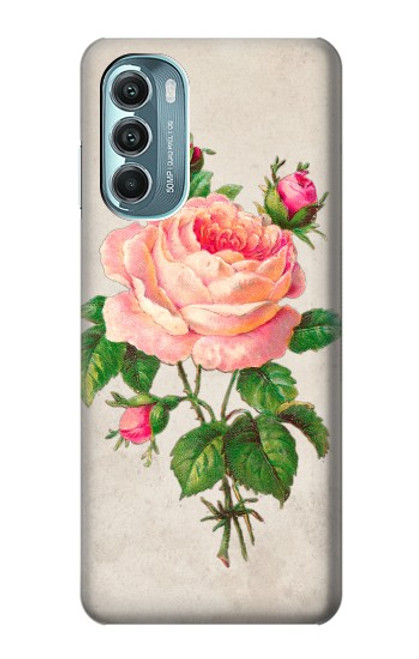 S3079 Vintage Pink Rose Funda Carcasa Case para Motorola Moto G Stylus 5G (2022)